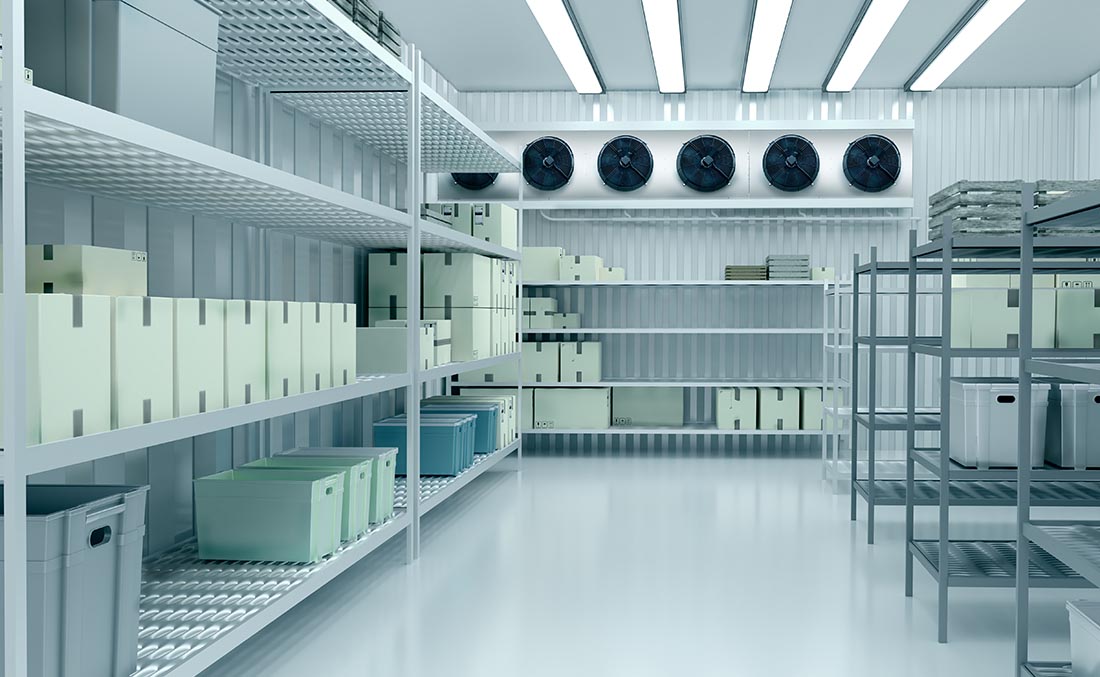 cold room for storing biologics